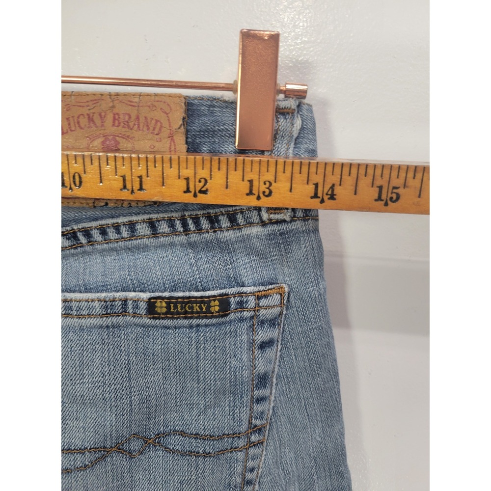 Lucky Brand Lil Maggie Jeans Womens 2/26 Blue Light Wash Low Rise Button Fly USA - Picture 5 of 6
